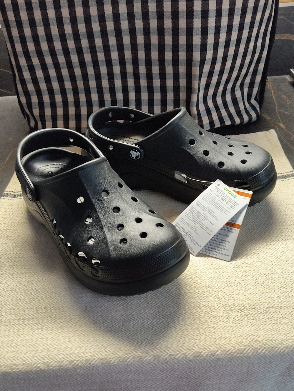 CROCS Women's Black Classic Platform Clogs -NWT